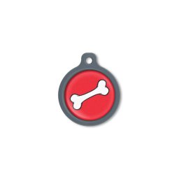 Blucky Bone Red Dog Tag large