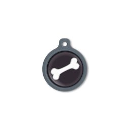 Blucky Bone Black Dog Tag large