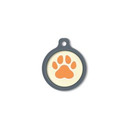 Blucky Wild Paw Pastel Yellow Dog Tag large