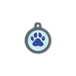 Blucky Wild Paw Pastel Turquoise Dog Tag large