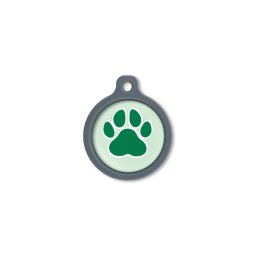 Blucky Wild Paw Pastel Green Dog Tag large
