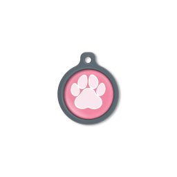 Blucky Wild Paw Dark PInk Dog Tag large