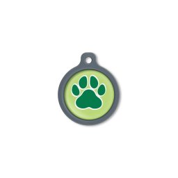 Blucky Wild Paw Lime Green Dog Tag large