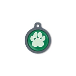 Blucky Wild Paw Dark Green Dog Tag large