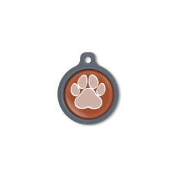 Blucky Wild Paw Brown Dog Tag large