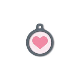 Blucky Heart Rose Dog Tag large