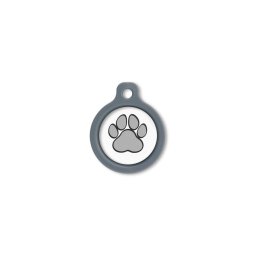 Blucky Wild Paw White Dog Tag medium