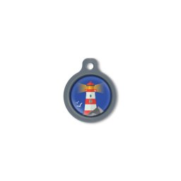 Blucky Azure Dark Blue Dog Tag medium