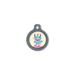 Blucky Beastie Pastel Yellow Dog Tag medium