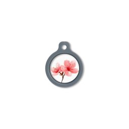 Blucky Sakura Pastel Orange Dog Tag medium