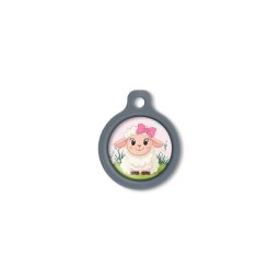 Blucky Baby Lamb Girl Rose Dog Tag medium