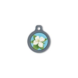 Blucky Jasmine Turquoise Blue Dog Tag medium