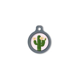 Blucky Cactus Rose Dog Tag medium