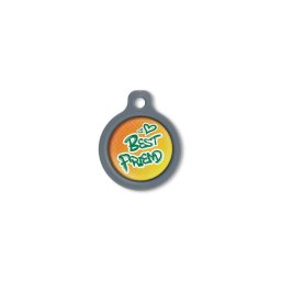 Blucky Graffiti Orange Dog Tag medium