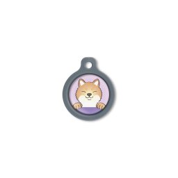 Blucky Happy Pup Pastel Purple Dog Tag medium