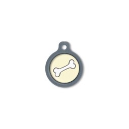 Blucky Bone Pastel Yellow Dog Tag medium