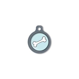 Blucky Bone Pastel Turquoise Dog Tag medium