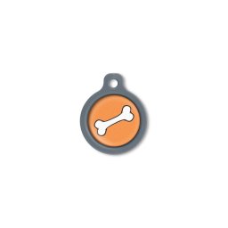 Blucky Bone Orange Dog Tag medium