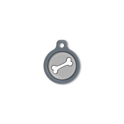 Blucky Bone Grey Dog Tag medium