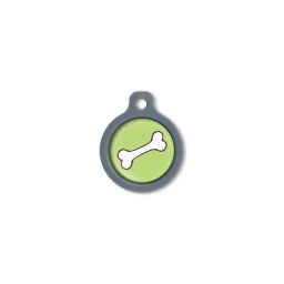 Blucky Bone Lime Green Dog Tag medium
