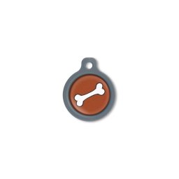 Blucky Bone Brown Dog Tag medium
