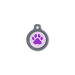 Blucky Wild Paw Pastel Purple Dog Tag medium