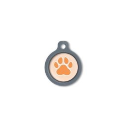 Blucky Wild Paw Pastel Orange Dog Tag medium