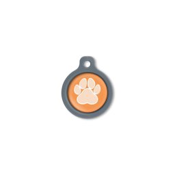 Blucky Wild Paw Orange Dog Tag medium