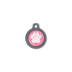 Blucky Wild Paw Dark PInk Dog Tag medium