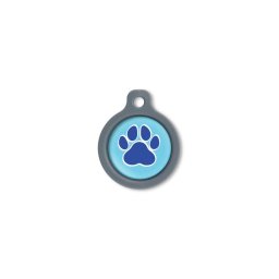 Blucky Wild Paw Turquoise Blue Dog Tag medium