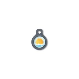 Blucky Sunny Pastel Turquoise Dog Tag small
