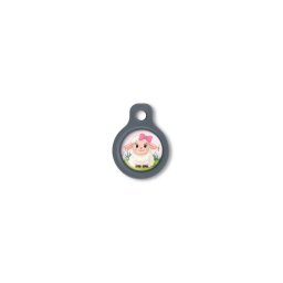 Blucky Baby Lamb Girl Rose Dog Tag small