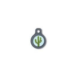 Blucky Cactus Pastel Turquoise Dog Tag small