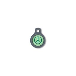 Blucky Graffiti Turquoise Green Dog Tag small