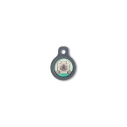 Blucky Happy Pup Pastel Green Dog Tag small
