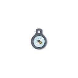 Blucky Bee Turquoise Blue Dog Tag small