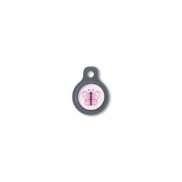 Blucky Butterfly Rose Dog Tag small