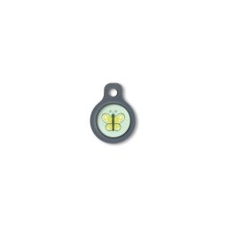 Blucky Butterfly Lime Green Dog Tag small