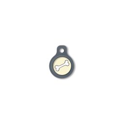 Blucky Bone Pastel Yellow Dog Tag small