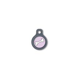 Blucky Bone Pastel Purple Dog Tag small