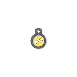 Blucky Bone Yellow Dog Tag small