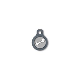 Blucky Bone Grey Dog Tag small