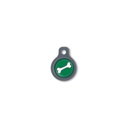 Blucky Bone Dark Green Dog Tag small