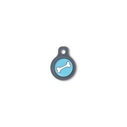 Blucky Bone Turquoise Blue Dog Tag small