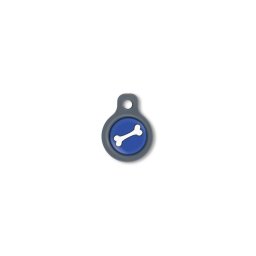 Blucky Bone Dark Blue Dog Tag small