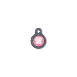 Blucky Wild Paw Dark PInk Dog Tag small