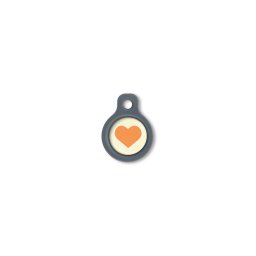 Blucky Heart Pastel Yellow Dog Tag small