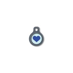 Blucky Heart Pastel Turquoise Dog Tag small