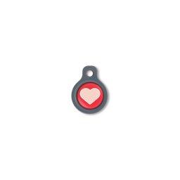 Blucky Heart Red Dog Tag small