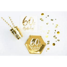 Konfetti, 60-as, arany, 15 g/csomag
